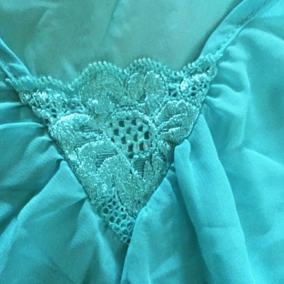 Aquamarine Sheer Chemise - Picture 5 of 8